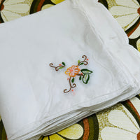 Vintage Handmade Napkins TWELVE Embroidered