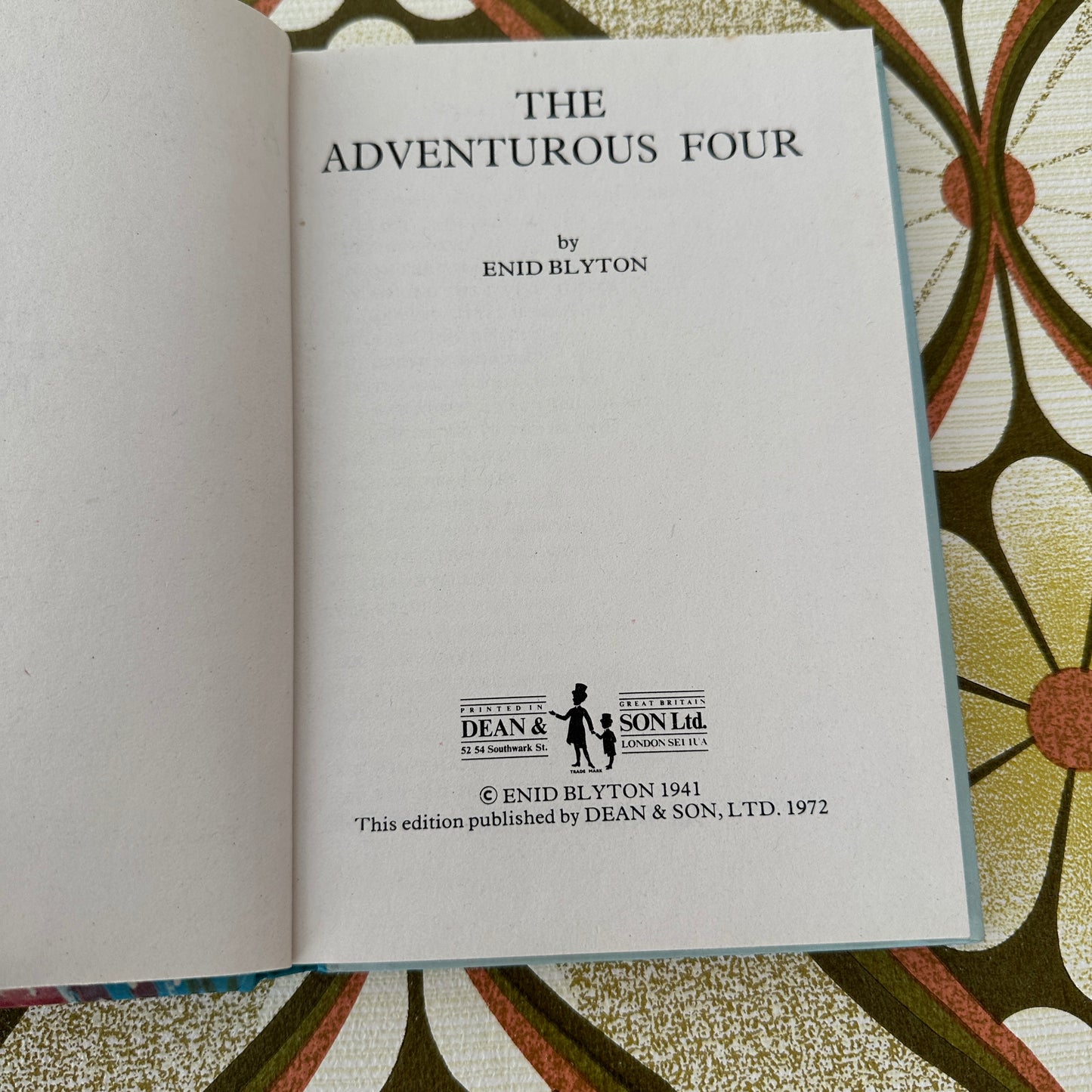 Vintage Enid Blyton BOOK The Adventurous FOUR