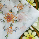 Vintage Handmade Tablecloth Tag Embroidered