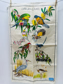 Birds of Australia Vintage Linen Tea Towel UNUSED