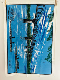 RIVER Kwae Thailand Tea Towel UNUSED