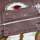 COLLECTABLE Rare DONALD CLARK Girl Guides Vintage LINEN Tea Towel UNUSED