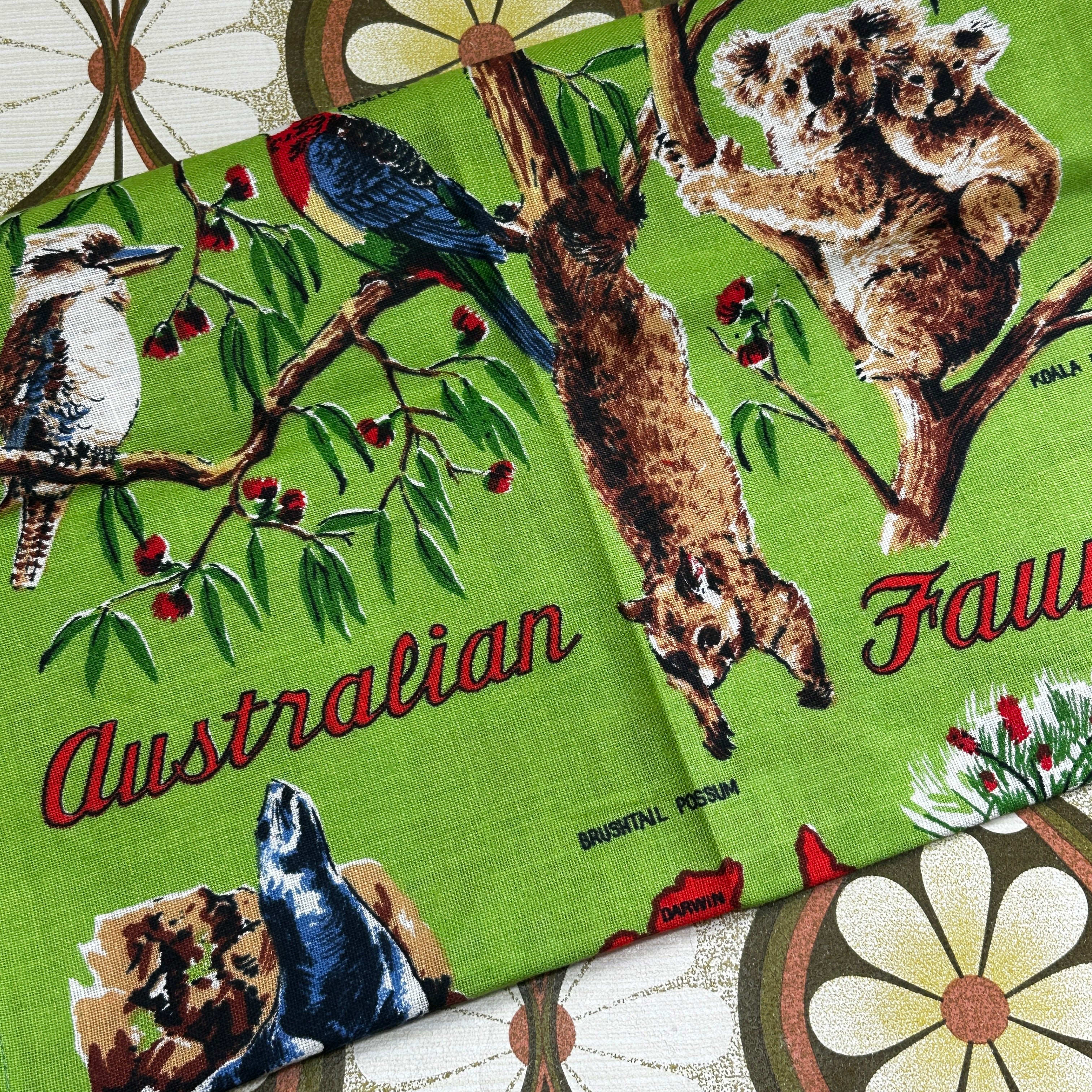 GOLDEN RIVER Mildura Linen Tea Towel UNUSED