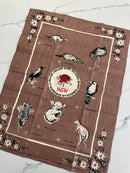 COLLECTABLE Rare DONALD CLARK Girl Guides Vintage LINEN Tea Towel UNUSED