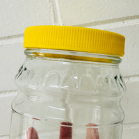 Set of Four Glass Jars RETRO Vintage