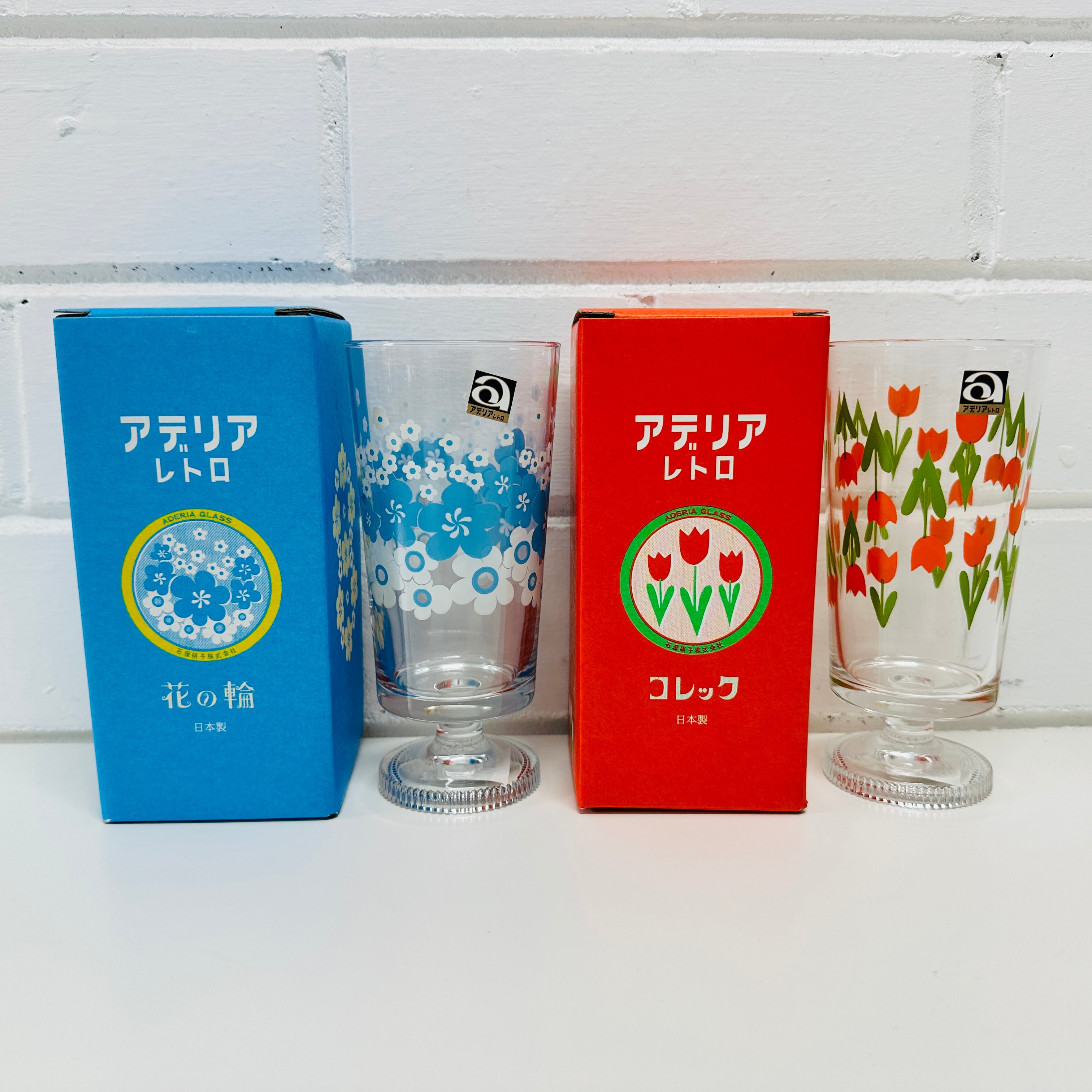 ADERIA Japan Boxed Glassware Stunning