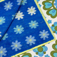 NEW Cotton Face Washer Blue Daisy