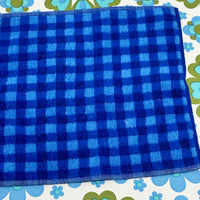 NEW Cotton Face Washer Blue Checked