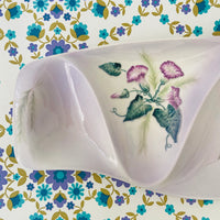 CARLTON Ware Plate Floral Purple Design Mid Century Home