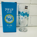 ADERIA Japan Boxed Glassware Stunning Blue Floral