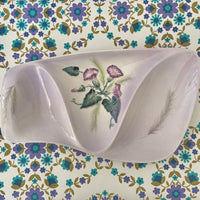 CARLTON Ware Plate Floral Purple Design Mid Century Home
