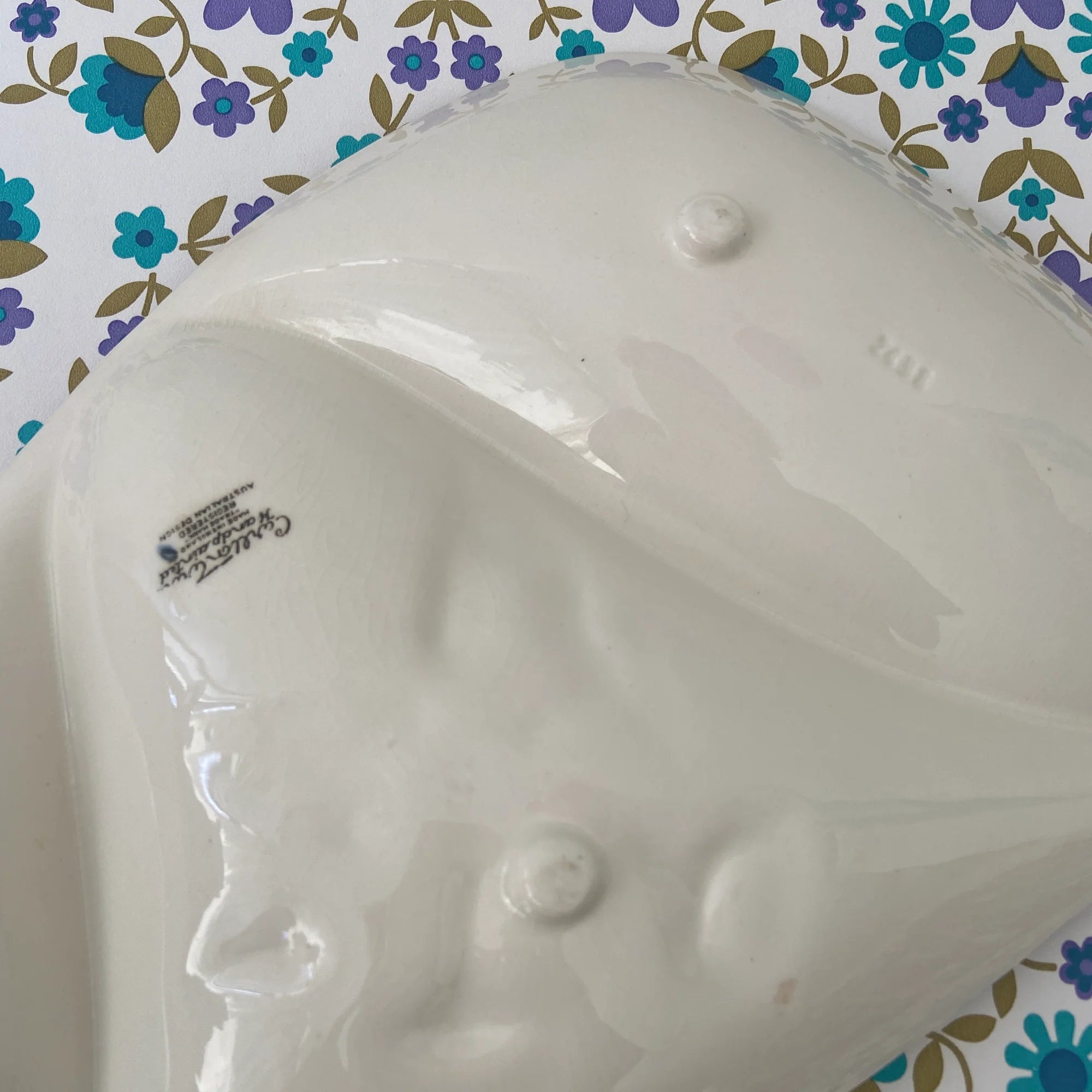 CARLTON Ware Plate Floral Purple Design Mid Century Home