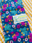 275cms Rare Vintage 100% Cotton Floral Fabric