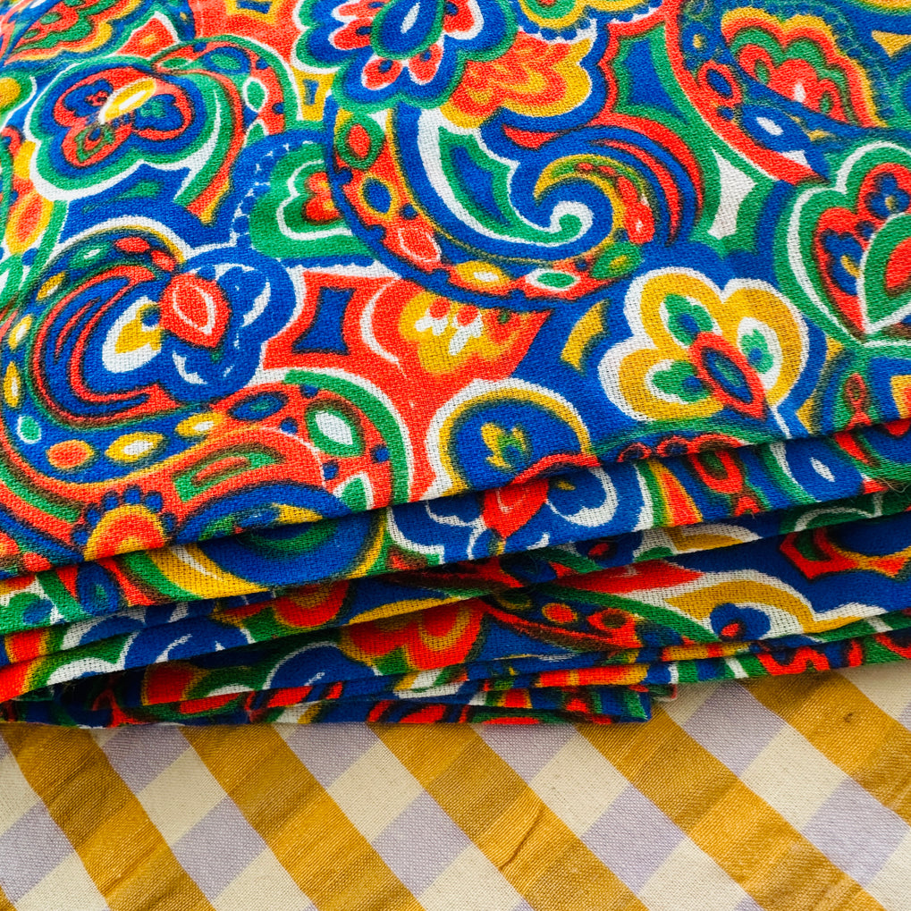360cms FAB Vintage Bright Floral Fabric
