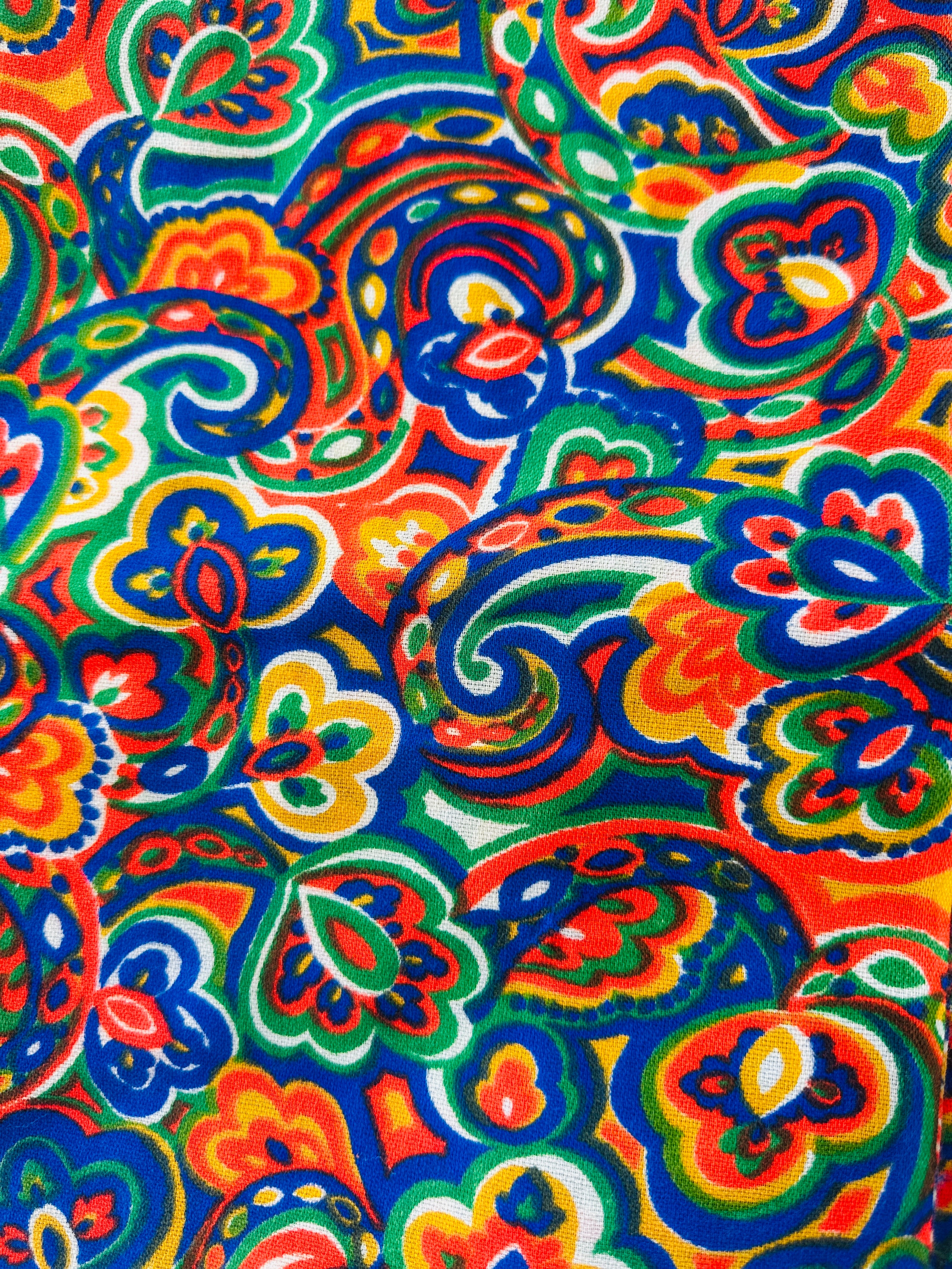360cms FAB Vintage Bright Floral Fabric