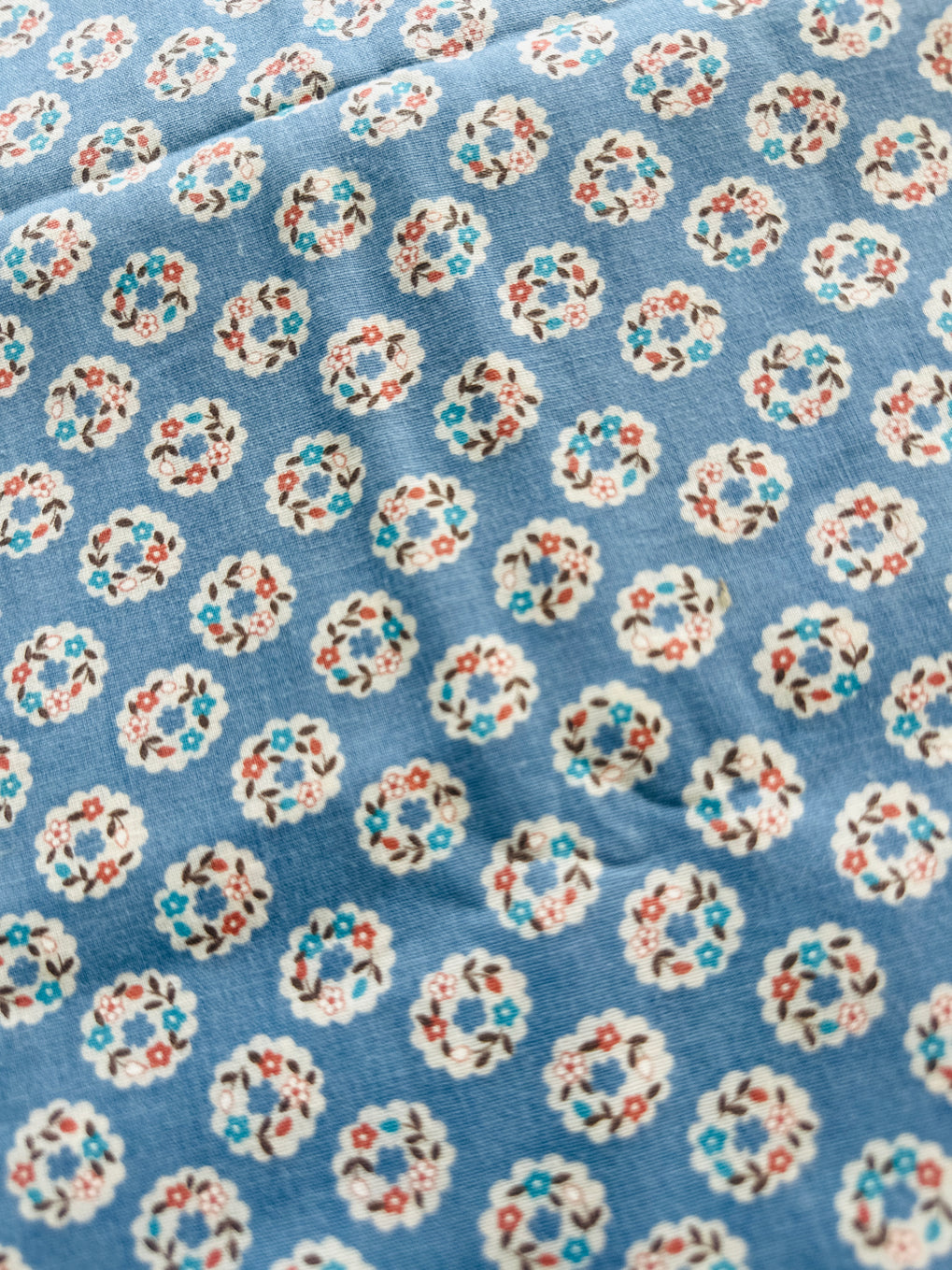 100cms Cute Denim Blue Cotton Fabric