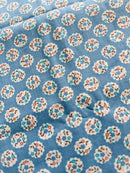 100cms Cute Denim Blue Cotton Fabric