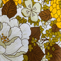 Vintage UNUSED Cotton Floral Sheet AMAZING # 2