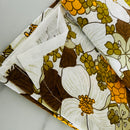 Vintage UNUSED Cotton Floral Sheet AMAZING # 2