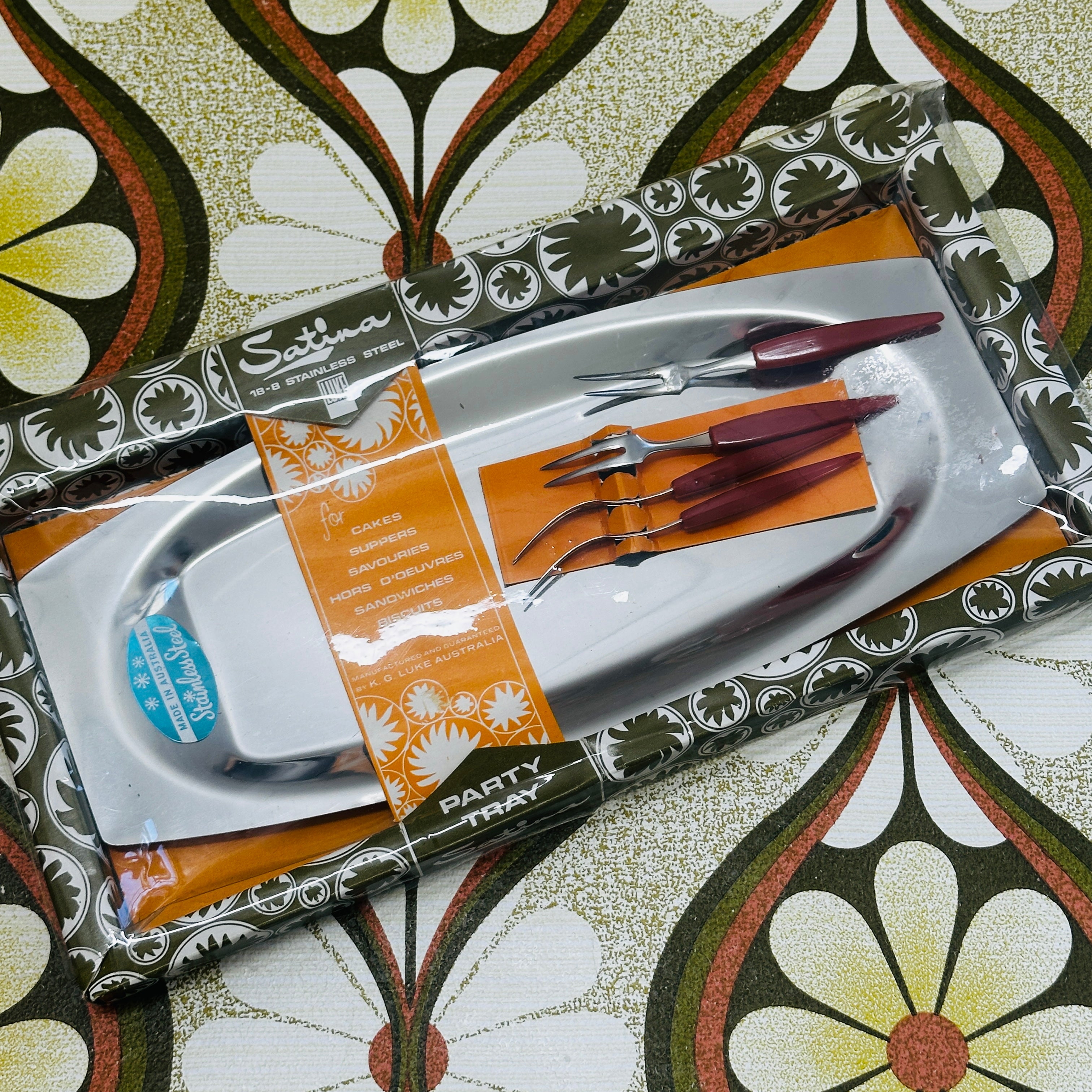 Stainless Steel Tray BOXED Retro