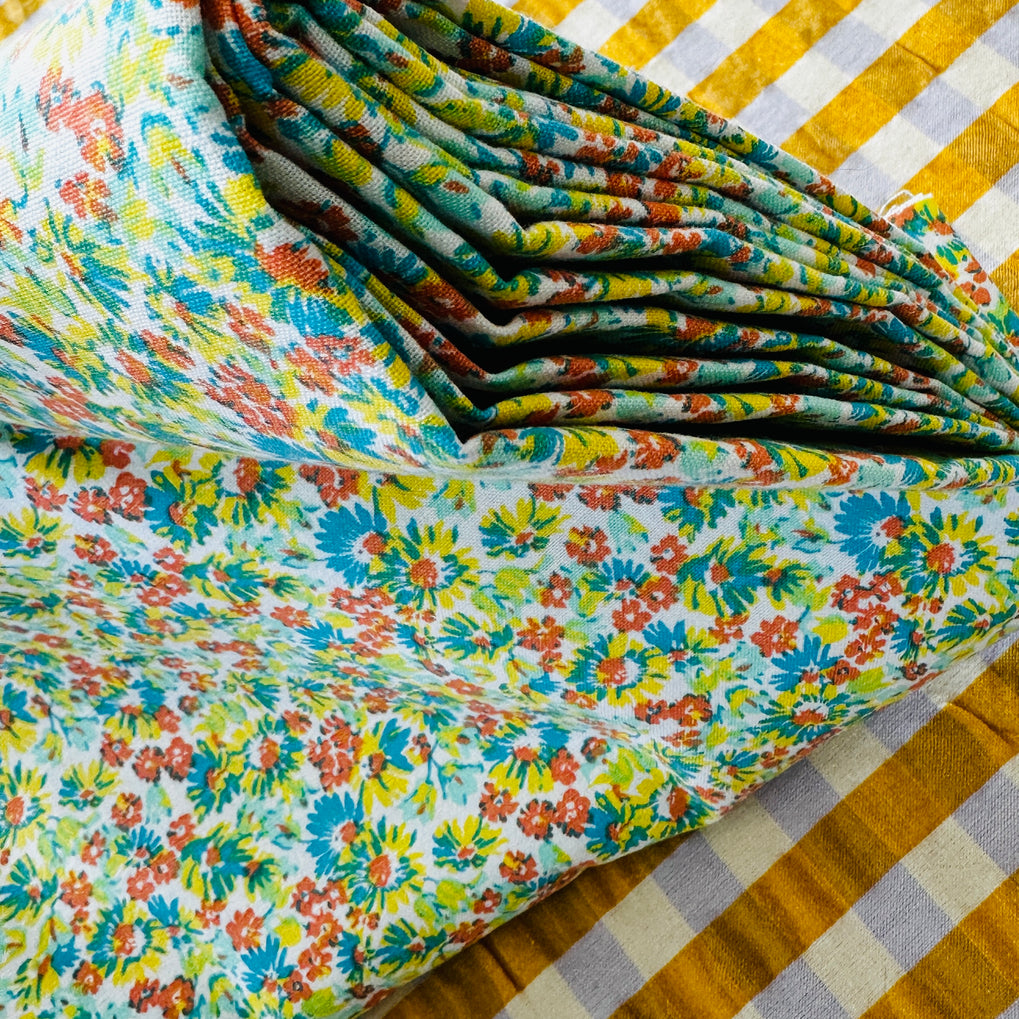 270cms Modern Floral Cotton Fabric