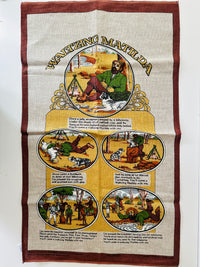 AMAZING Matilda Vintage Linen UNUSED Tea Towel