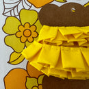 Bright YELLOW PLEATED Trim Ribbon MODERN