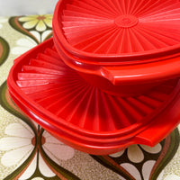 Red Vintage TUPPERWARE Containers Two