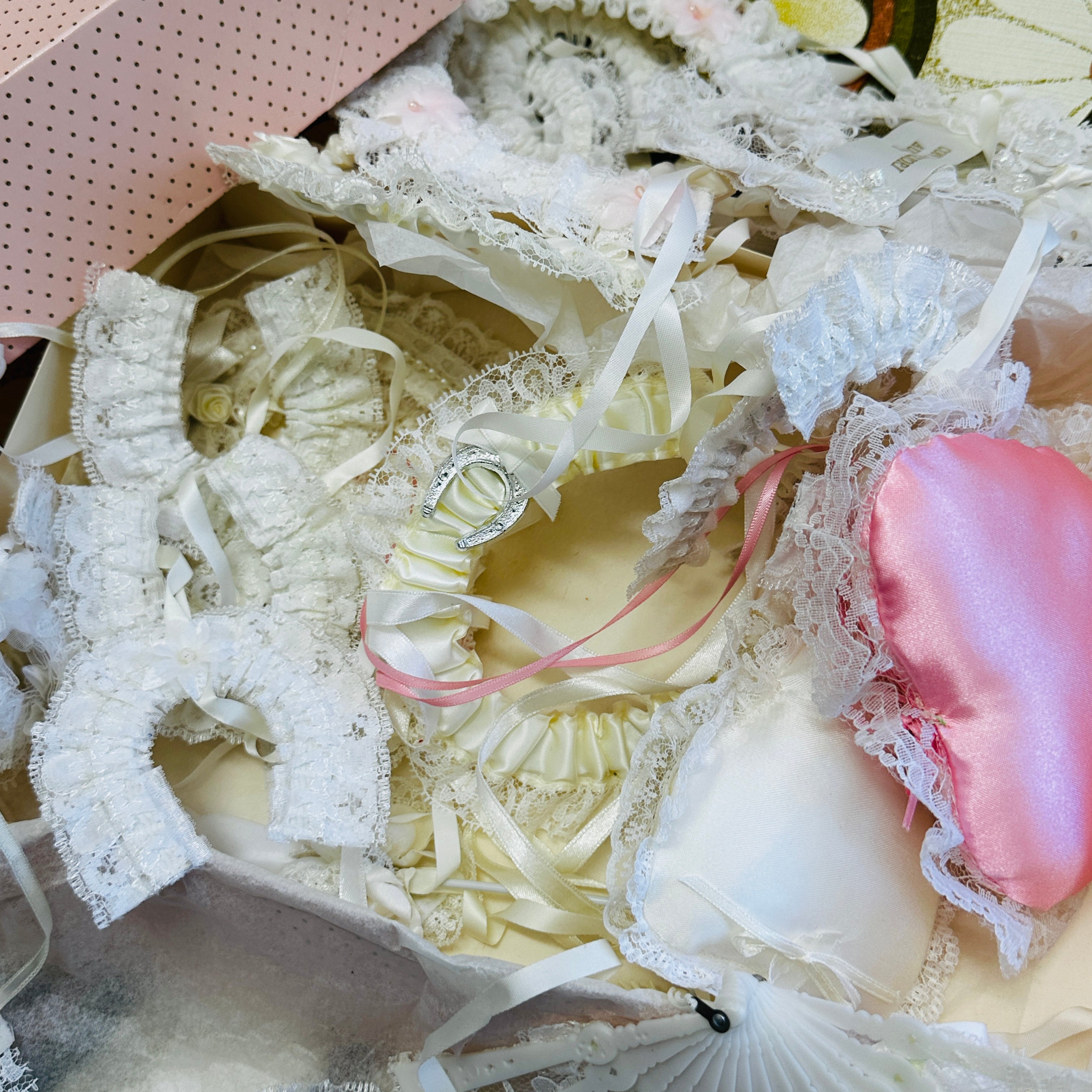 Large Lot of Wedding Garter Ornaments