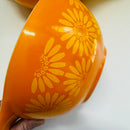 PYREX Daisy Citrus Cinderella Nesting Bowls