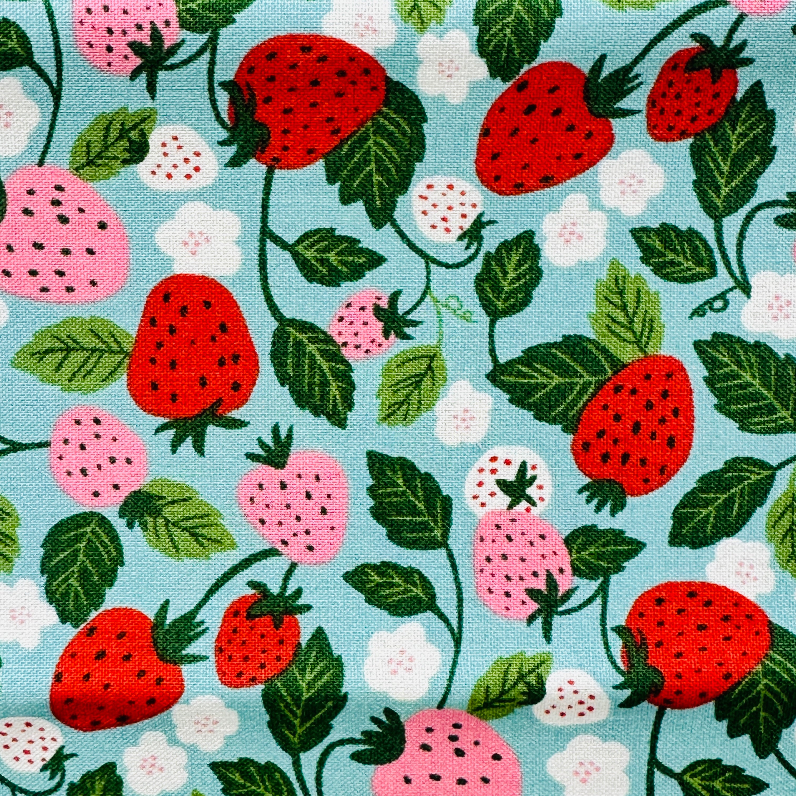 110cms All Cotton JAPAN Fabric Strawberries