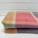 Pure Wool Blanket Pink & Blue
