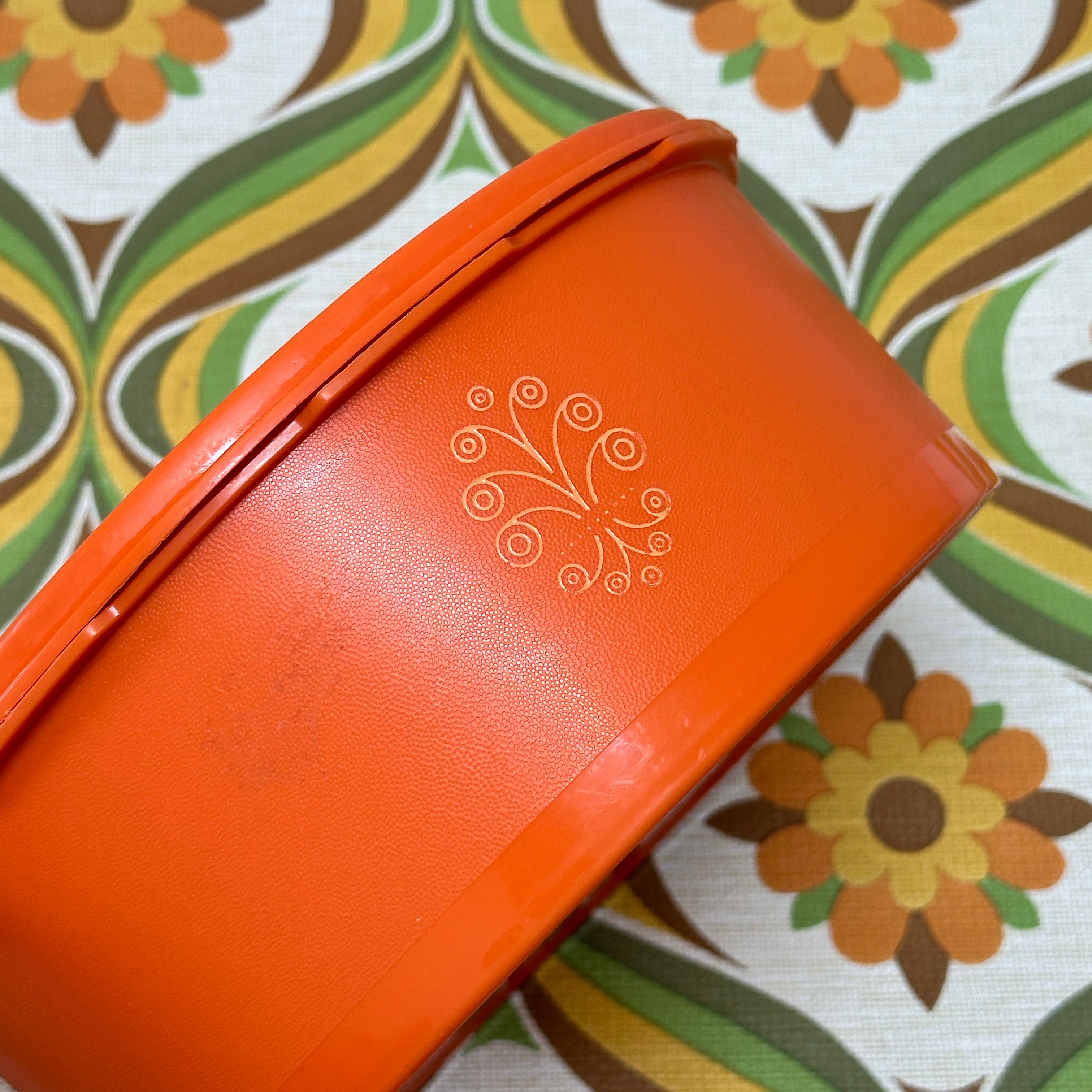 Large RETRO Tupperware Container Orange