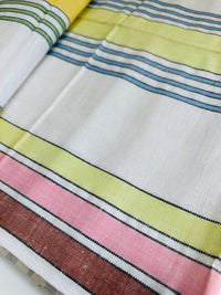 Made in Czechoslovakia Tea Towel UNUSED Vintage Multi Colour