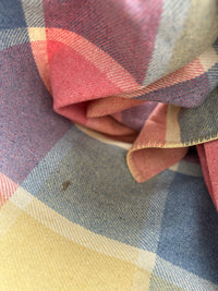 Pure Wool Blanket Pink & Blue