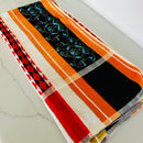 UNUSED  VIntage Orange  & Mustard Towel