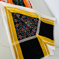 UNUSED  VIntage Orange  & Mustard Towel
