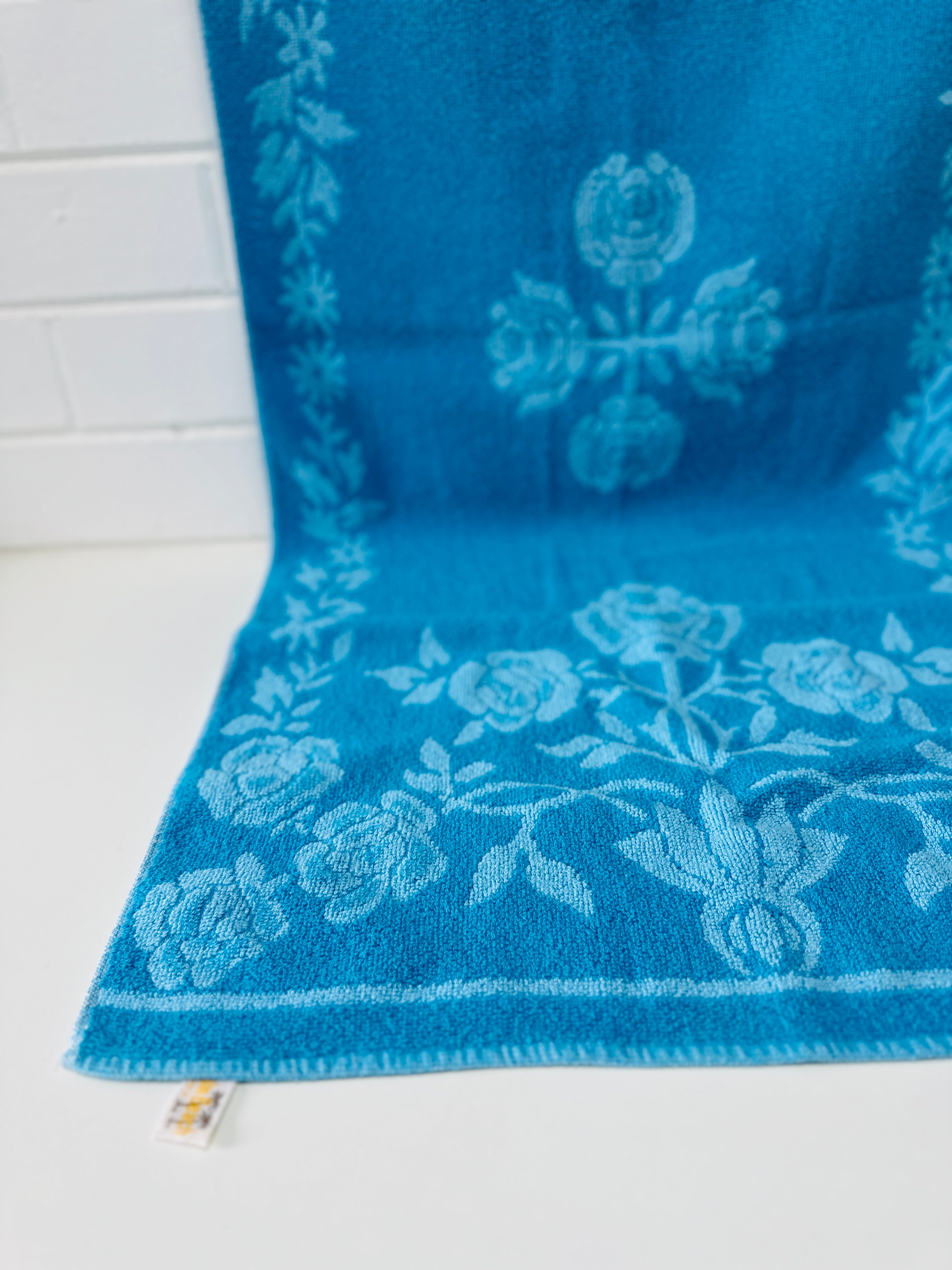 PALM BEACH Vintage Towel Blue