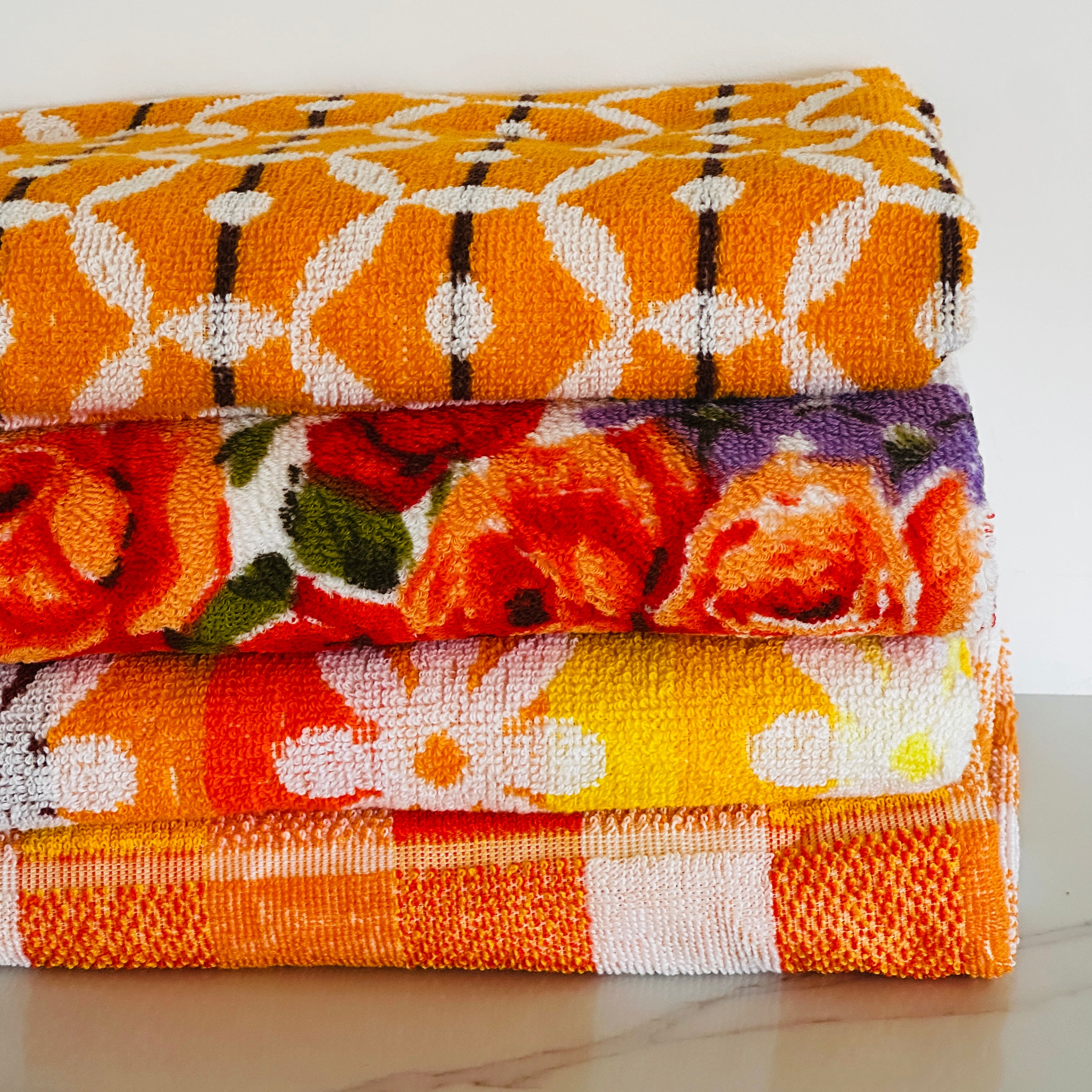 UNUSED Cotton Panda Floral Towel # 2