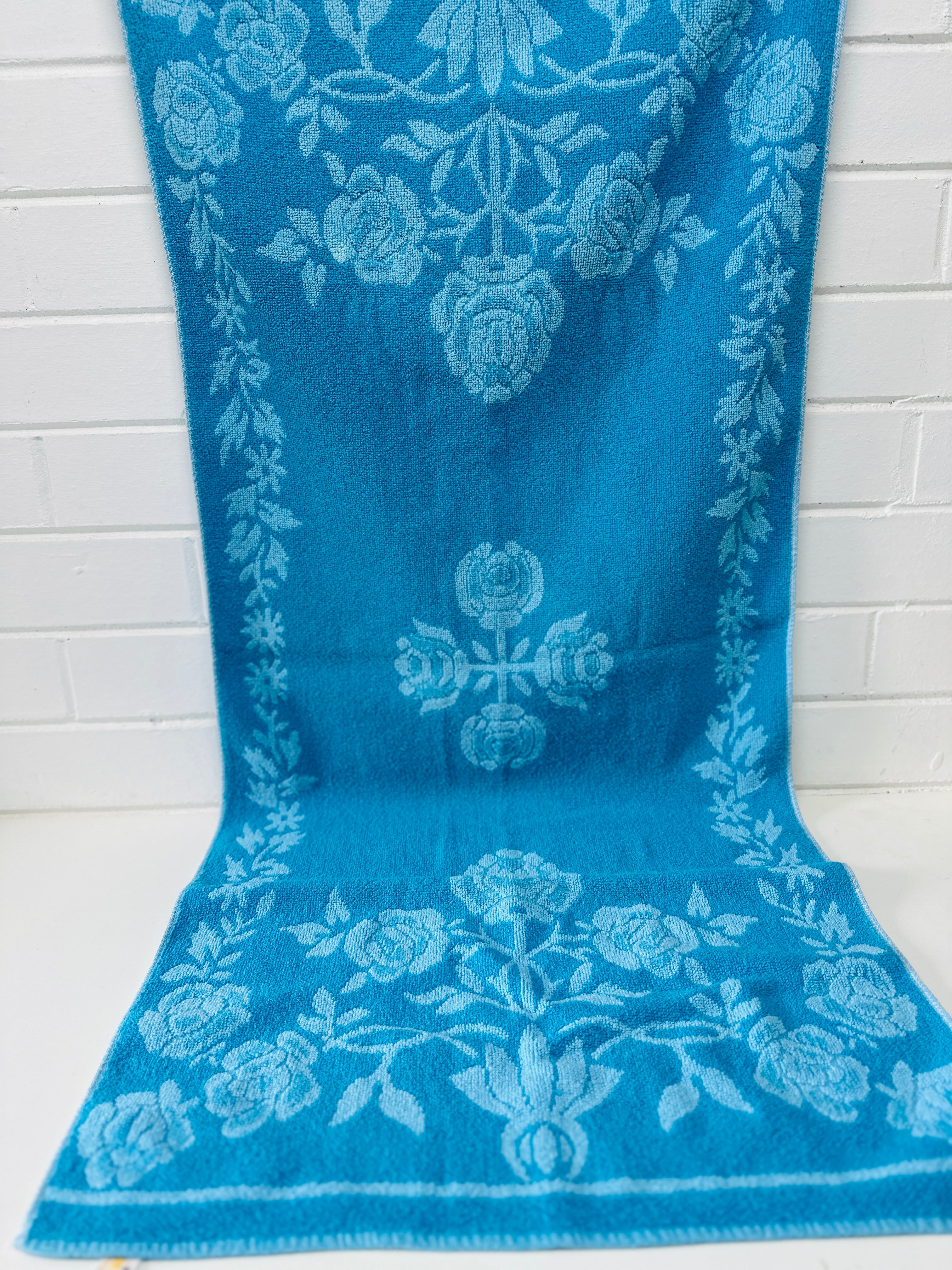 PALM BEACH Vintage Towel Blue