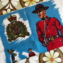 Vintage Royal Canadian Mounted Police Tea Towel