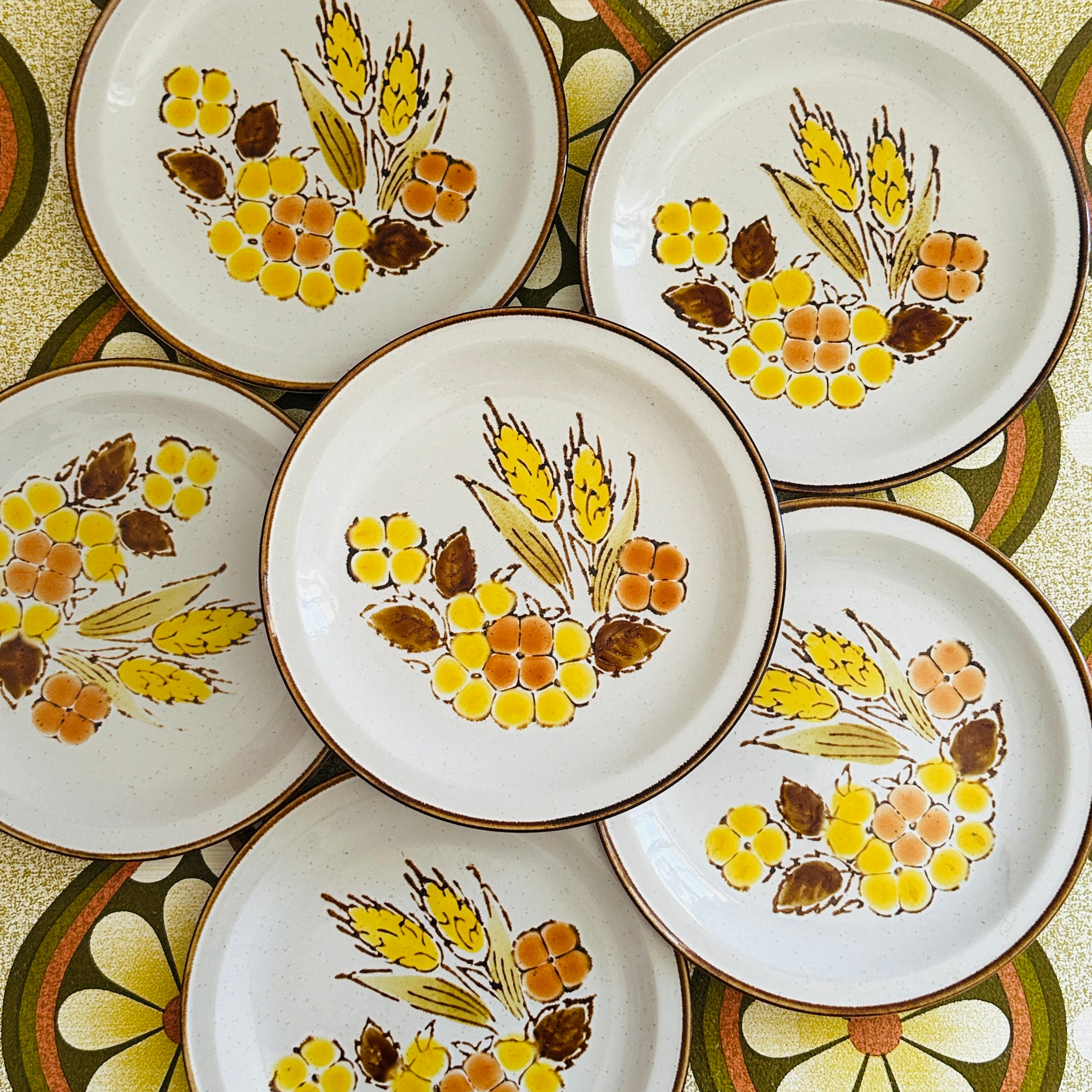 UNUSED Stoneware Japan Set of Side Plates