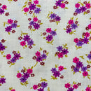 210cms SWEET Vintage Floral Fabric Textured Cotton