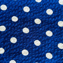 200cms Vintage Navy & White Polka Dot Fabric