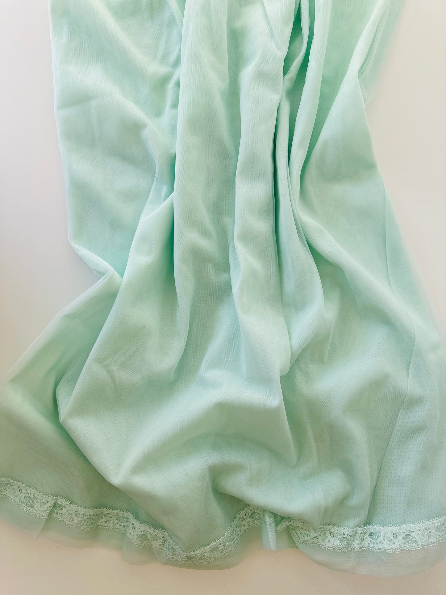 Peppermint Green Dress Nightie Photo Shoot W Tags NOS