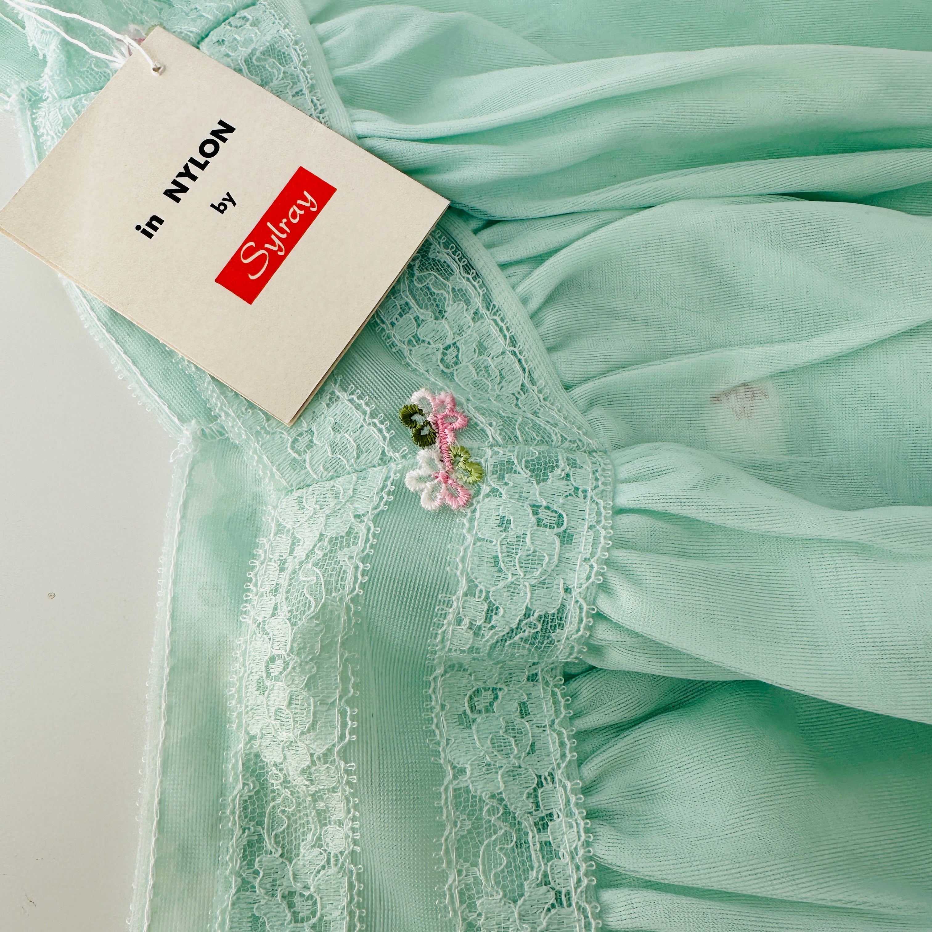 Peppermint Green Dress Nightie Photo Shoot W Tags NOS