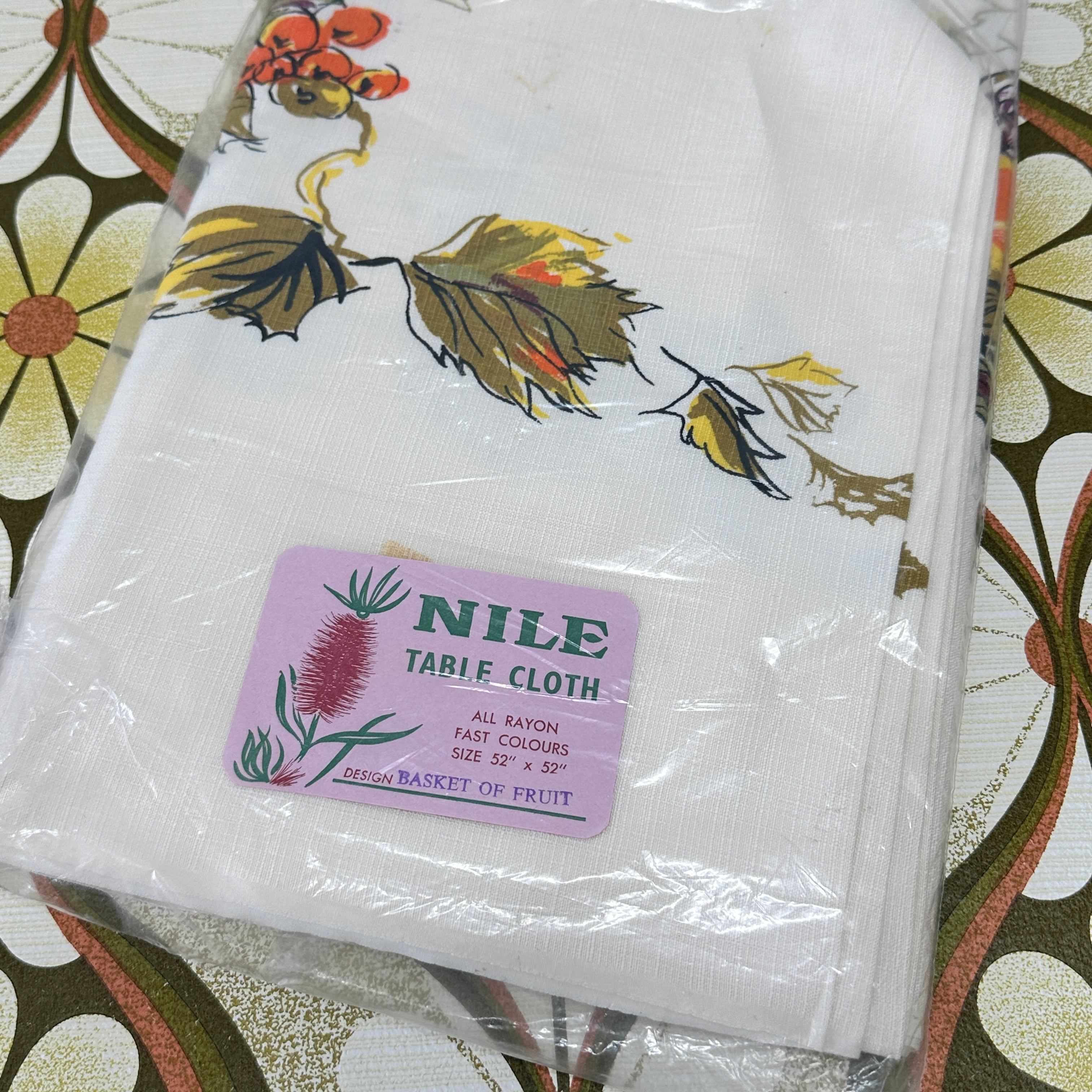 New Old Stock Vintage NILE Tablecloth