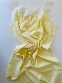 YELLOW Vintage Lingerie Nightie DRESS NOS Unworn