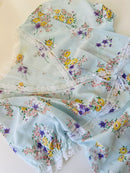 Vintage UNWORN Blue Floral Lingerie Night Wear