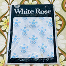 Retro WHITE ROSE Cotton Sheet Set